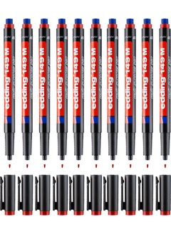 Edding 149M Acetate Pencil Eraser Red 10 Pack 