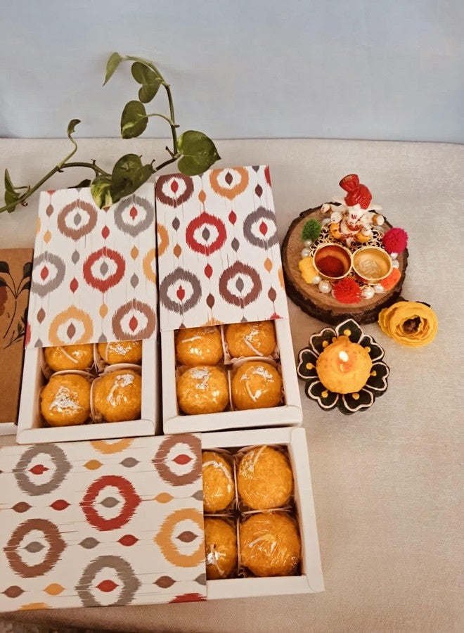 Astrid Ladoo Candle by Astrid | Diwali ladoo Candles | Set of 6 | Pure Soy Wax Scented Ladoo Shape | Dessert | Mithai | Diwali | 100% Soy Wax| Festive Gifting | 30gm Each | - Image 2
