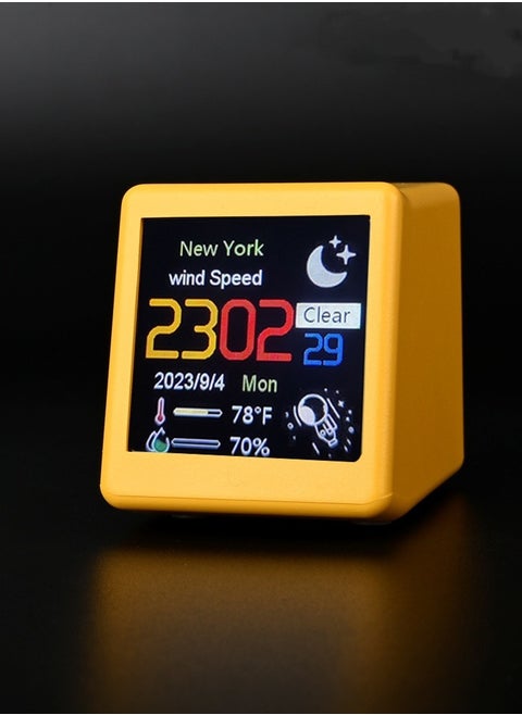 LCD Wi-Fi Weather Clock With Automatic Time Calibration Function
