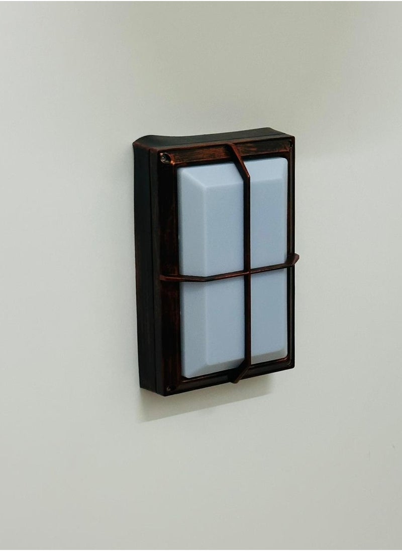 Wall Lamp External wall lighting Copper frame color Lamp base E27