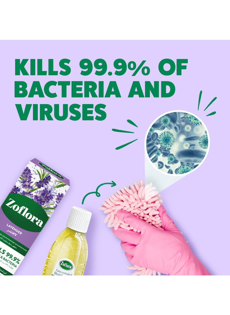 Zoflora Concentrated Multipurpose Disinfectant Lavender  - Image 2