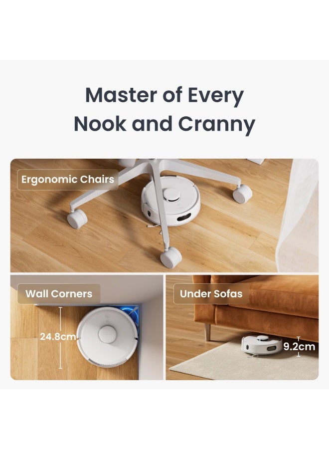 SwitchBot K11+ Mini Robot Vacuum Cleaner with Auto Empty Station | 6000Pa Powerful Suction | Self-Emptying Dustbin | LiDAR Laser Navigation | Anti-Tangle Brush | Smart Mapping | App & Voice Control | Matter Compatible | Pet Hair Vacuum Robot - Image 2