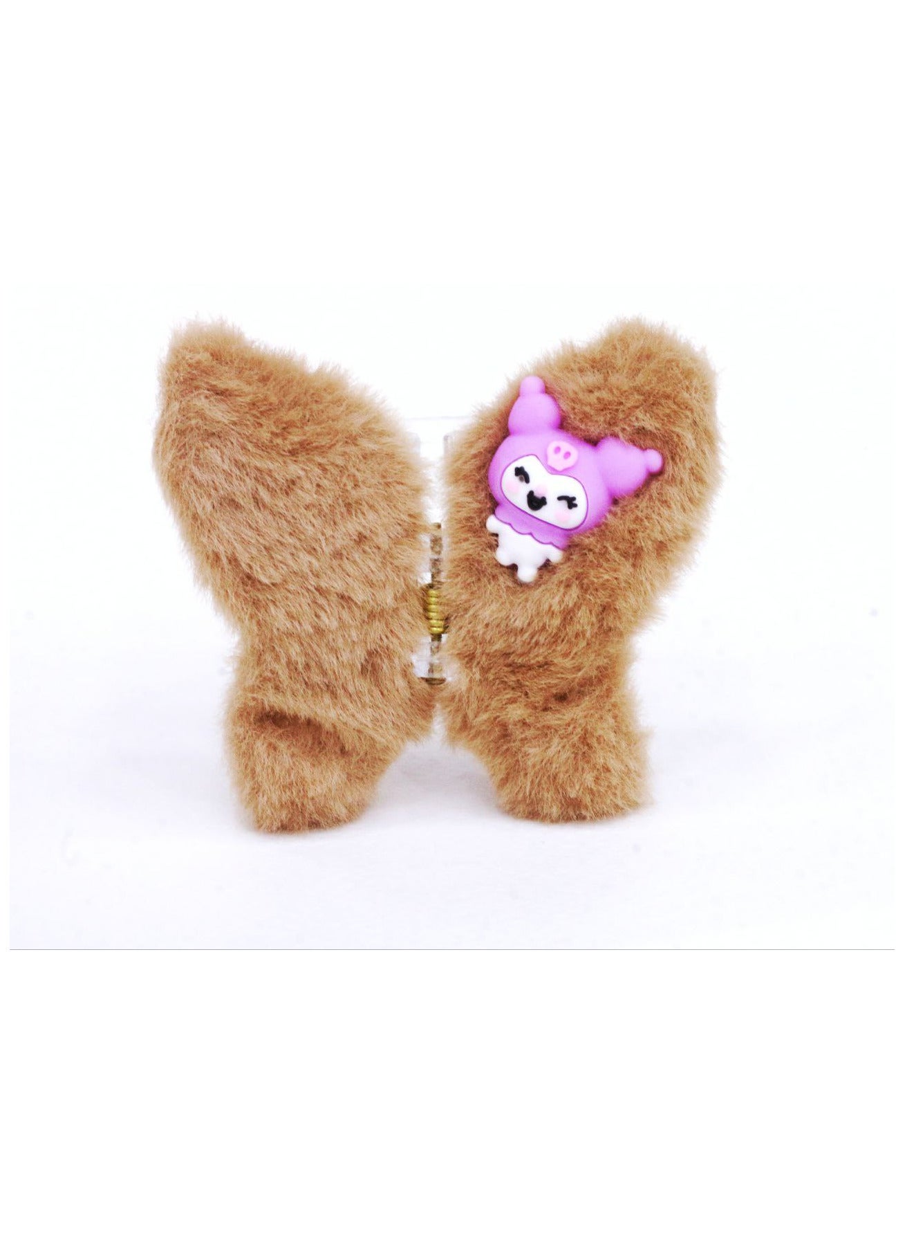 Elegant butterfly-shaped fur clip, adding a touch of beauty and sophistication to your hairstyle. Specially designed to give you stability and comfort all day, suitable for various looks.