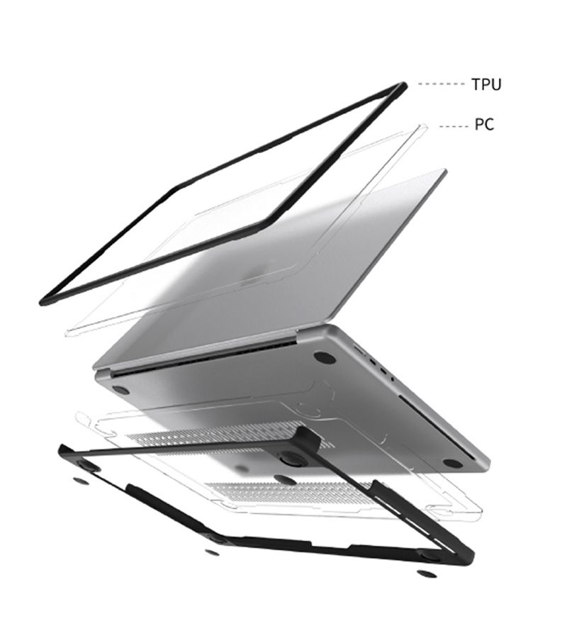 2019 2024 TPU Soft Edge Case For Macbook Air Pro 14 16 Black Protective Easy Install - Image 3