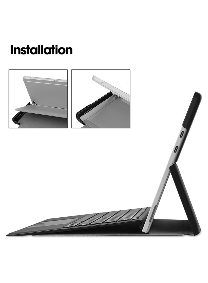 general Protective Case for Microsoft Surface Pro 12 (2025) 12-inch Lightweight PU Leather Case with Shock-Absorbing Stand Cover - Image 3