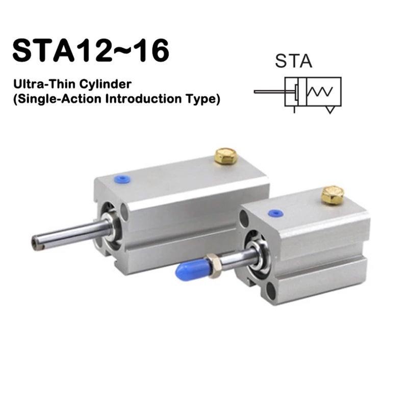 Single Acting Cylinder Spring Pressed Out STA16X20 With Magnet Sta16x20 B - Image 4