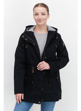 Trespass Women Quilted Bomber Jacket, Black  - Image 1