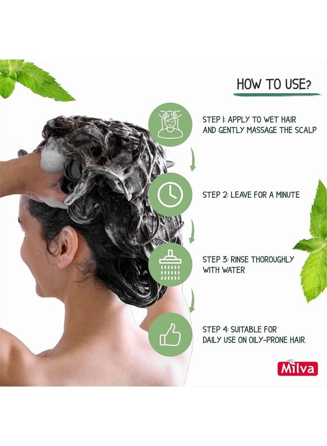 Milva Nettle Shampoo - Helps Regulate Sebum Production, Reduce Dandruff & Ease Scalp Irritation - For Strong, Healthy Hair- 200ml - Image 5
