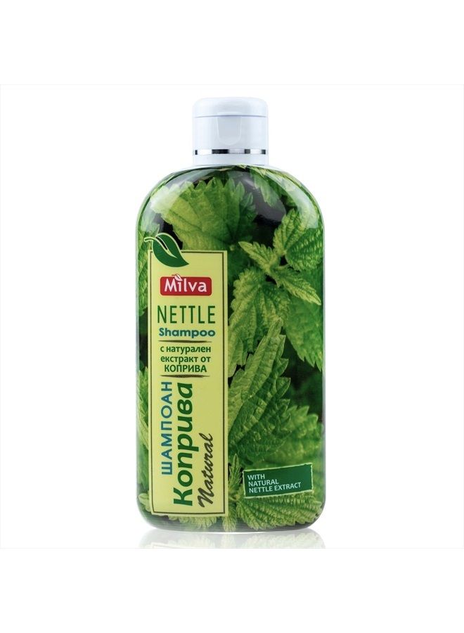 Milva Nettle Shampoo - Helps Regulate Sebum Production, Reduce Dandruff & Ease Scalp Irritation - For Strong, Healthy Hair- 200ml - Image 1