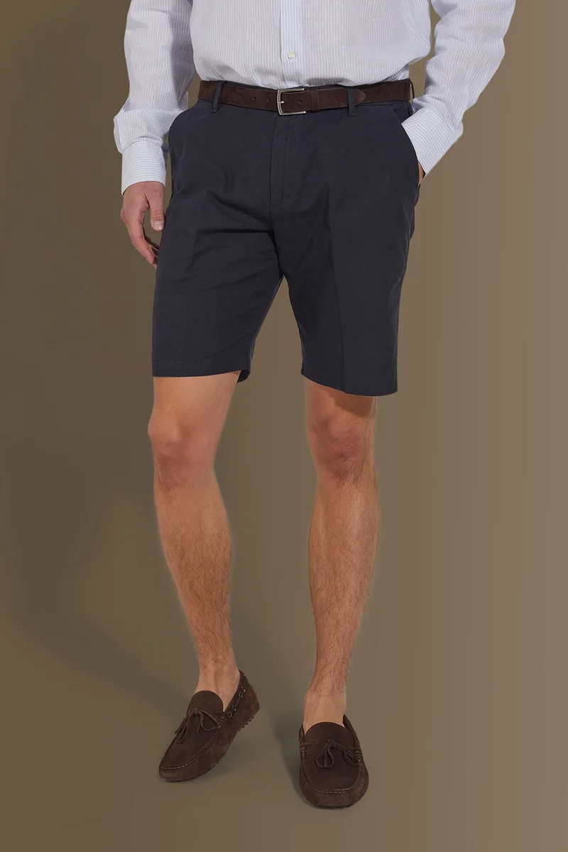 دوبل غانغر Cargo bermuda twill stretch construction - Navy Blue