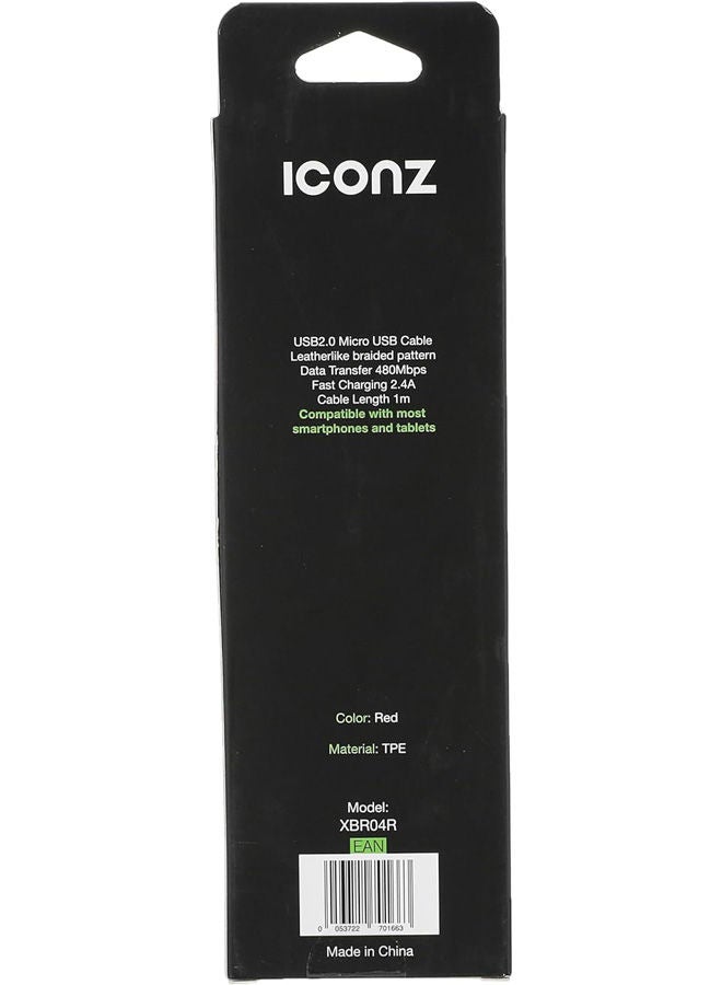 Iconz Durable Compact Micro Usb Cable 2.4A - Image 2