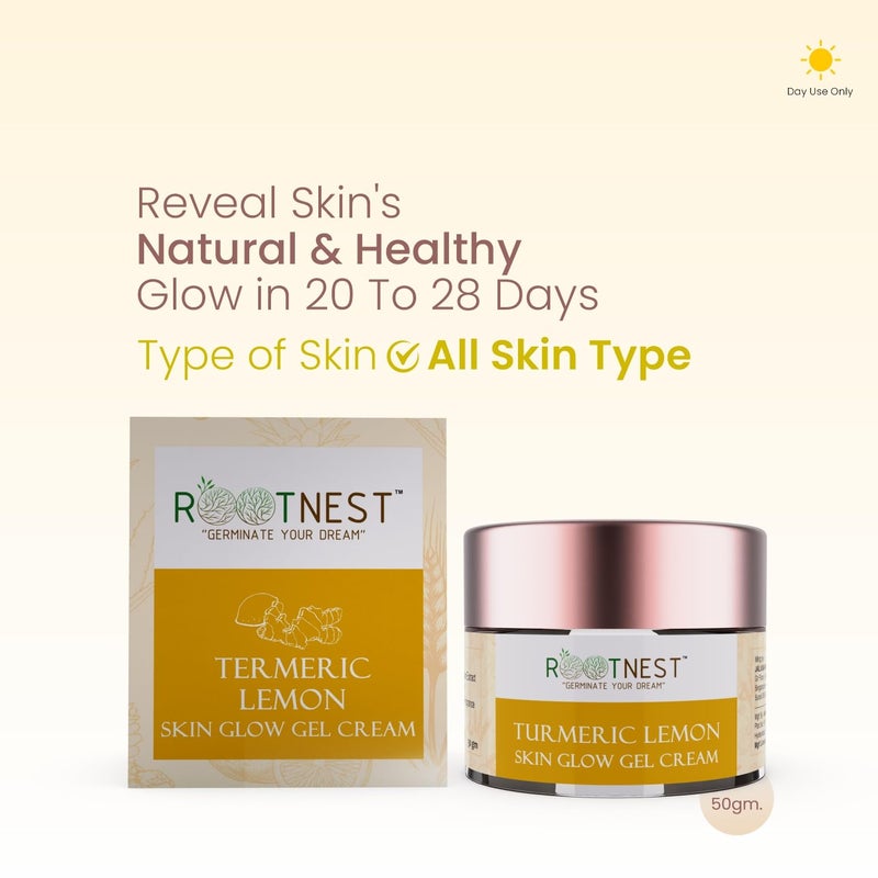 Rootnest Skin care kit with Neem Tulsi Anti Acne Gen Cream for face Calendula Spot Correction cream for face Turmeric Lemon Skin glow gel for face 30gm - Image 4