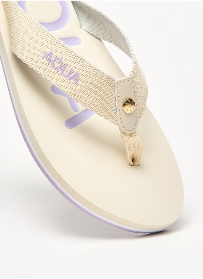 Aqua - شبشب ثونغ مطبوع للنساء - Image 1