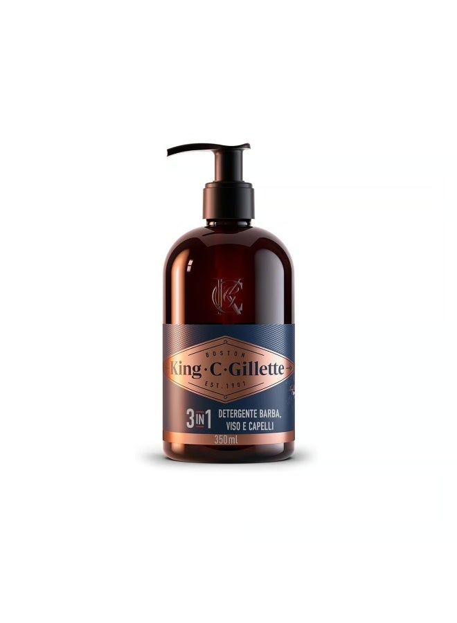King C. Gillette Beard & Face Wash 350ml - Image 1