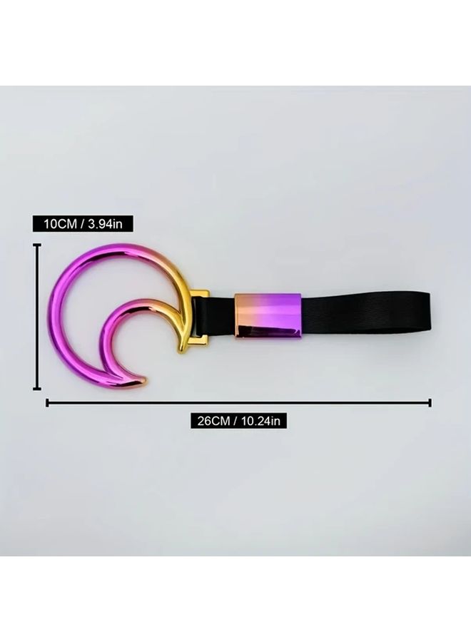 Purple JDM Racing Anti Static Car Pendant with Safety Ring Traction Strap - Image 2