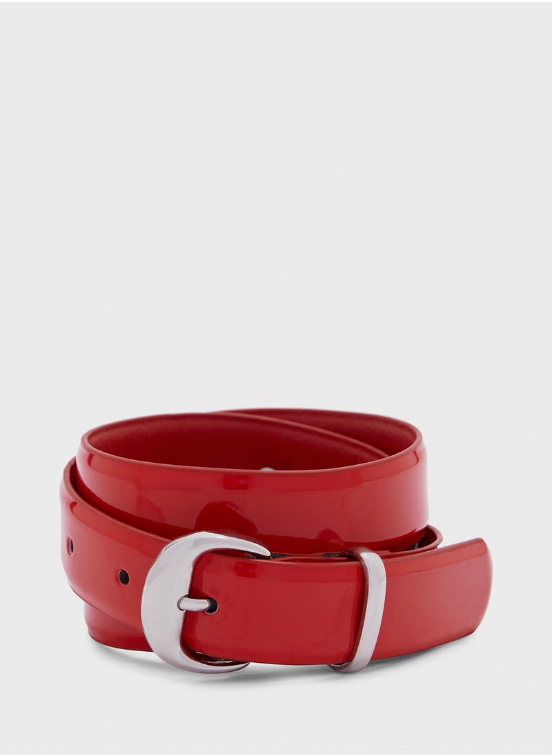 MANGO Buckle Metallic Belt  - Image 1