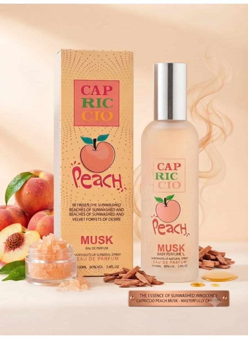 كابريتشيو عطر كابريتشيو مسك خوخ 100 مل رائحة فاكهية ناعمة ومنعشة للاستخدام اليومي للرجال والنساء - Image 2