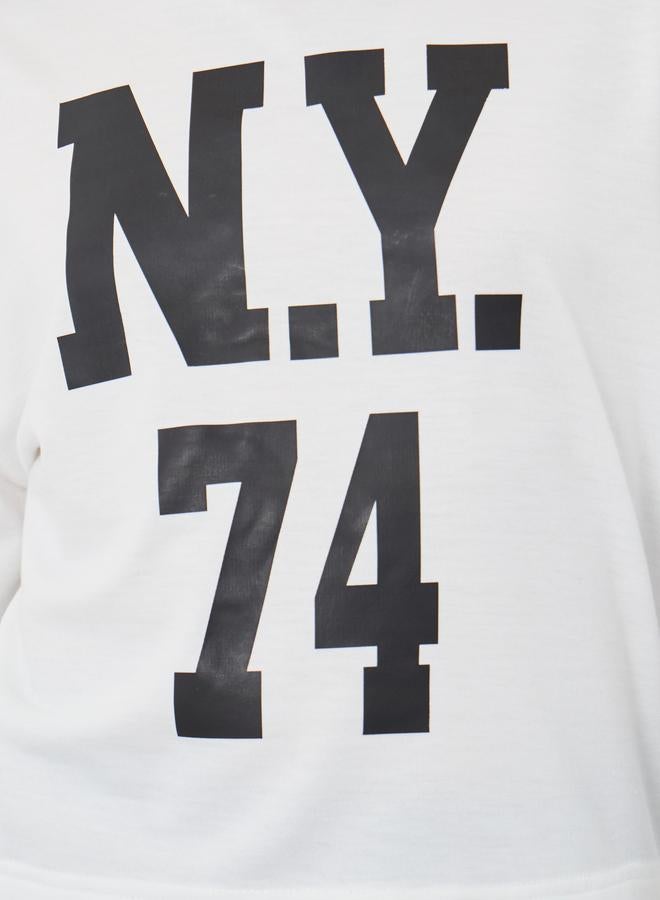 ستايلي طقم من بنطال وسويت شيرت بطبعة جرافيك - Image 3