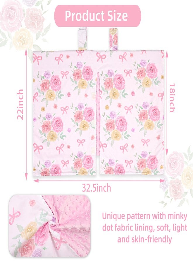 WINGHENLEE Baby Car Seat Cover for Boys Girls, Winter Infant Carseat Cover for Babies, Peekaboo Opening Nursing Cover Carseat Canopy, Warm Carrier Cover for Newborn, Pink Flower - Image 2