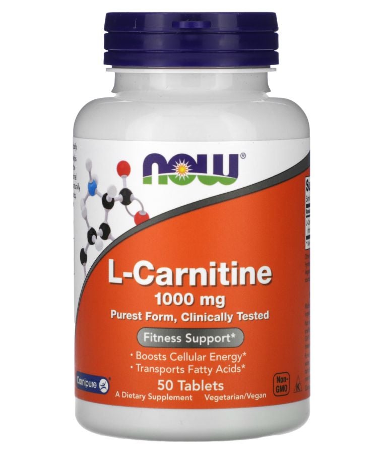 now L-Carnitine 1000 mg 50 Tablets