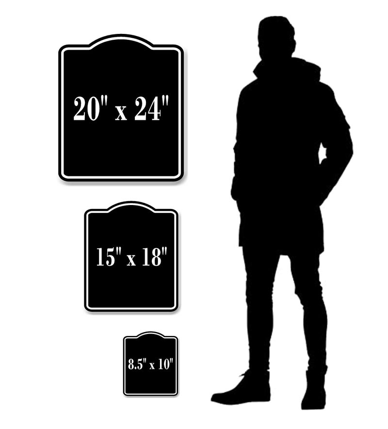 Work House Signs Please Deliver All Packages Inside Door BLACK Aluminum Composite Sign, 8.5"x10" Inches - Package Instructions for Amazon, FedEx, UPS and USPS Deliveries – Outdoor Mailbox, Front Door, Porch Metal Sign - Image 3