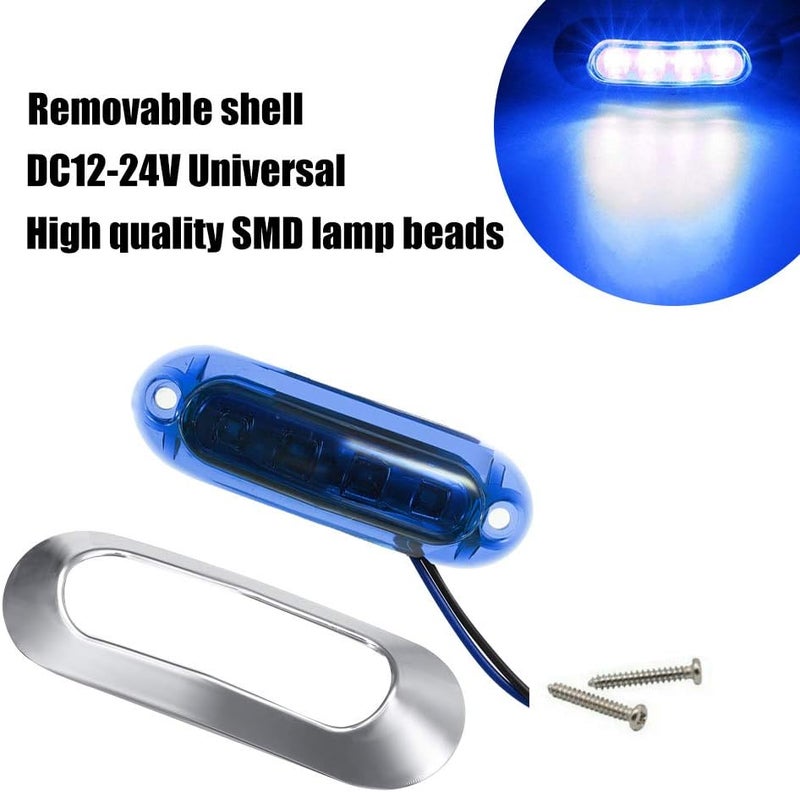 ALFU 10PCS Blue LED Side Marker Indicator Lights - Image 5