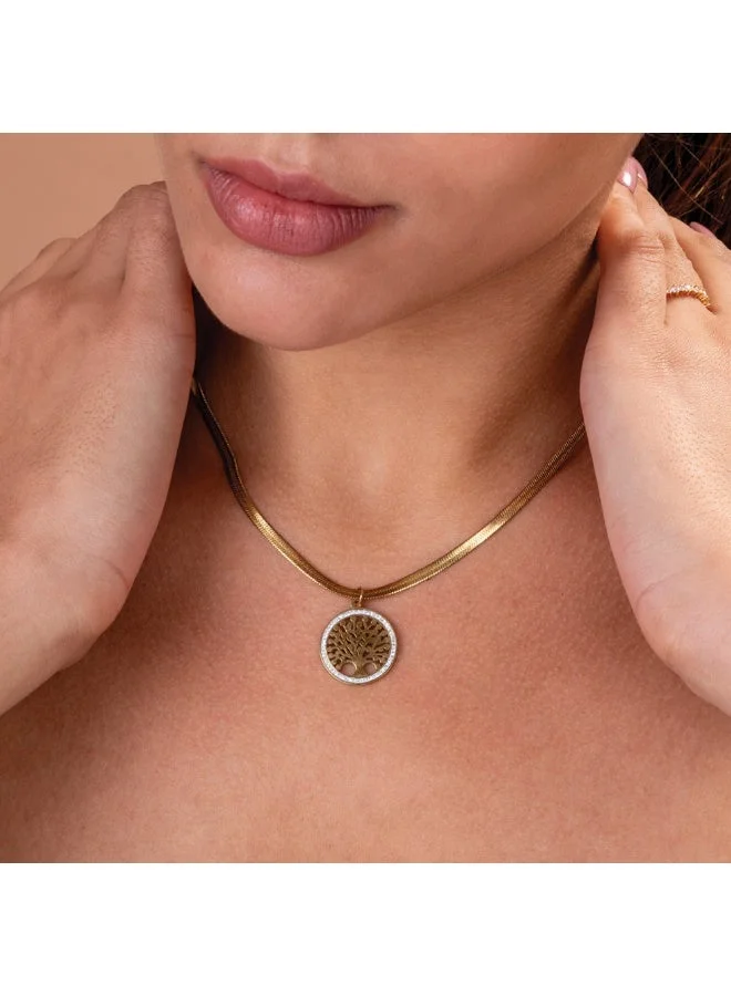 Palmonas  PALMONAS 18k Gold Tone Plated Tree of Life Necklace\n for Women for Women | Best Price UAE