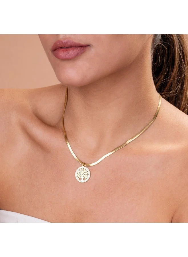Palmonas  PALMONAS 18k Gold Tone Plated Tree of Life Necklace\n for Women for Women | Best Price UAE