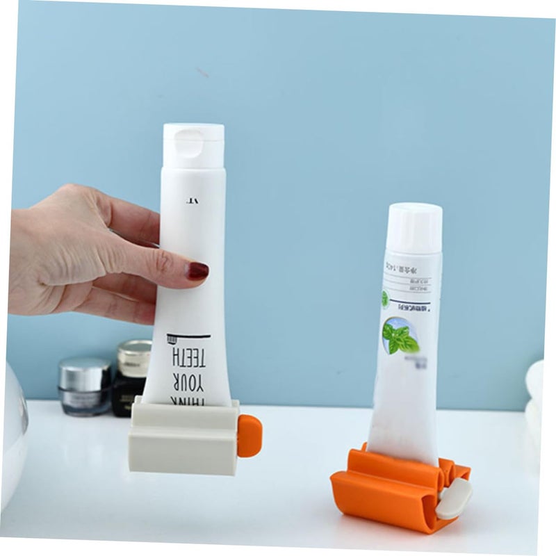 4Pcs Toothpaste Dispenser Rolling Tube Squeezer Stand Holder Set For Home Bathroom - Image 5