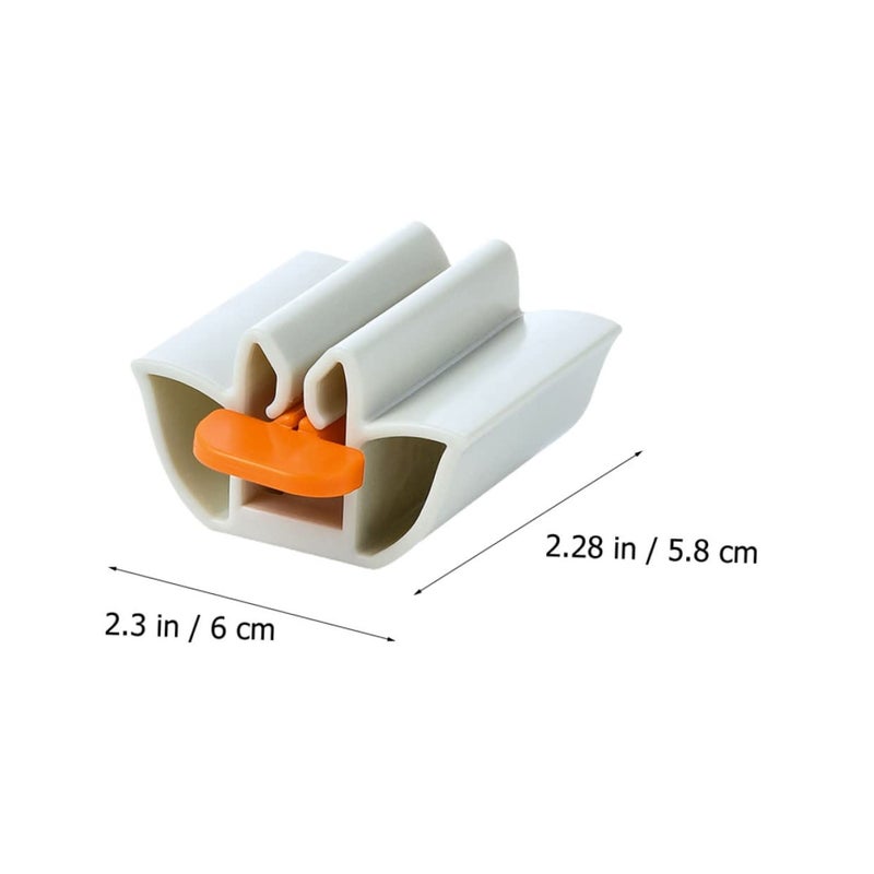 4Pcs Toothpaste Dispenser Rolling Tube Squeezer Stand Holder Set For Home Bathroom - Image 3