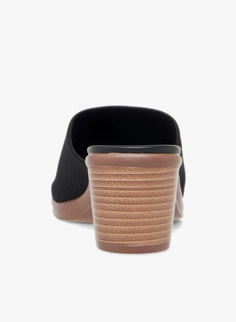 Le Confort Women Textured Slip-On Sandals with Block Heels