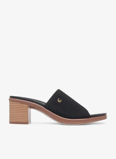 Le Confort Women Textured Slip-On Sandals with Block Heels