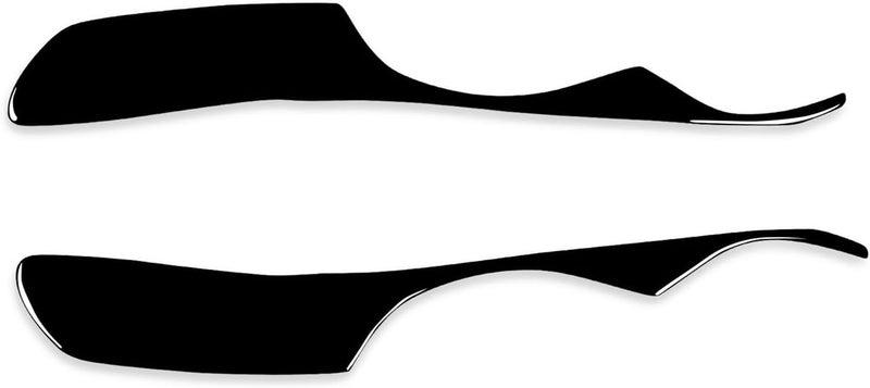 QASULER Gloss Black Headlight Eyelid Trim for Lexus - Image 1