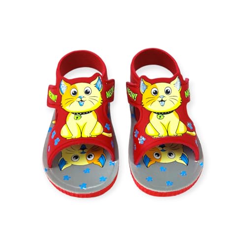 Coolz Kids Chu-Chu Sound Musical Sandals C-06 for Baby Boys and Girls Age 1-3 Years (Red-Yellow, UK Footwear Size System, Toddler, Age Range, Medium, 2.5 Years, 3 Years) - Image 3