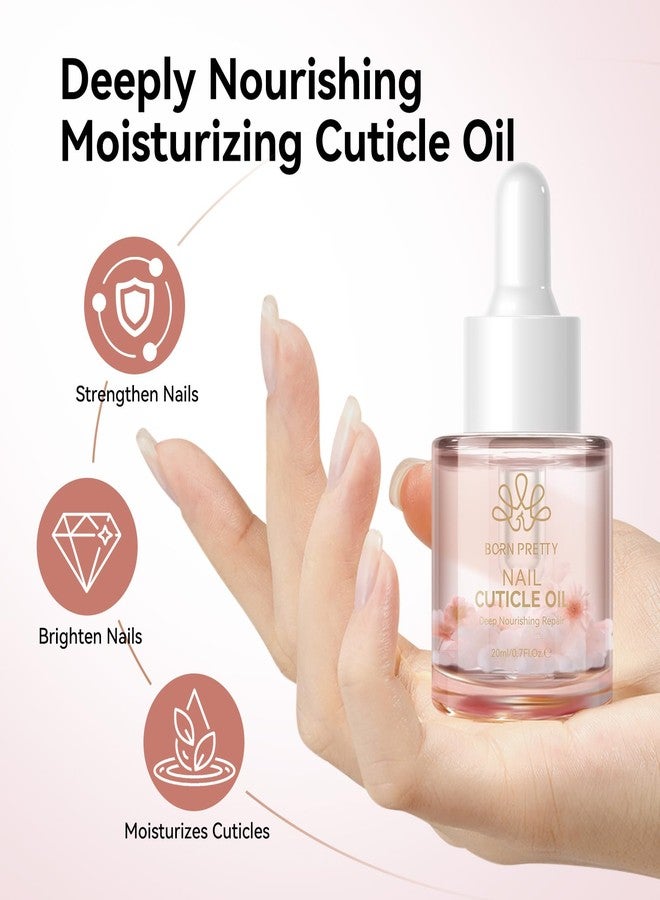 BORN PRETTY Cuticle Oil for Nails 20ML Cuticle Nail Oil Infused with Flower - Image 3