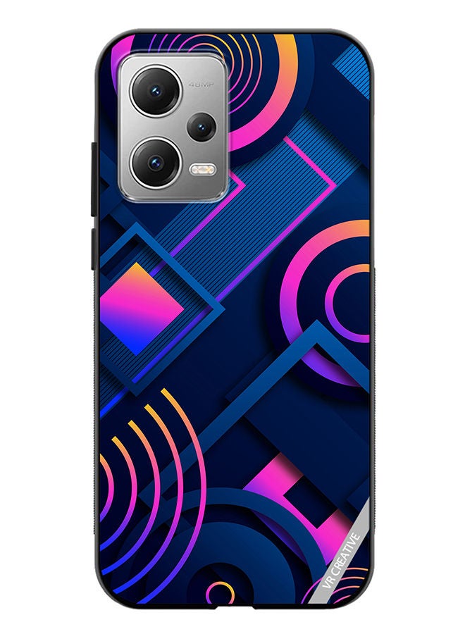 VR CREATIVE Protective Case Cover For Xiaomi Redmi Note 12 Abstract Design Multicolour - Image 1