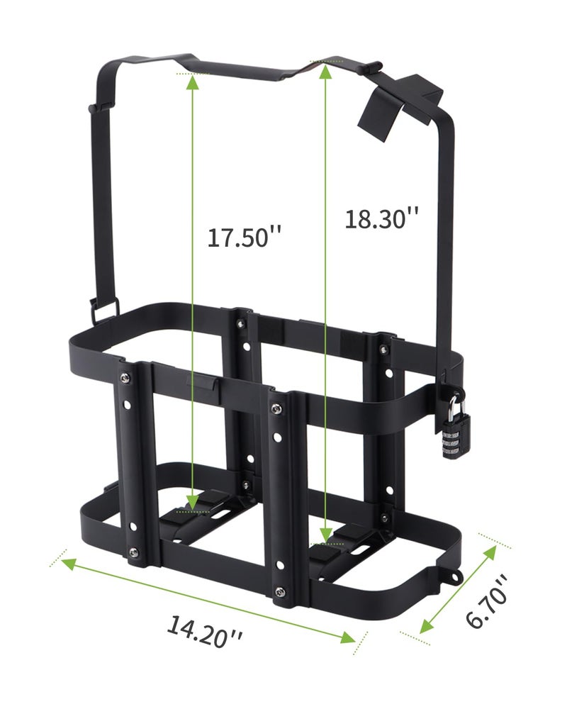 SPARKWHIZ Jerry Can Mount with Combination Lock, Jerry Fuel Can Holder Heavy Duty for 5 Gallon 20L - Image 2