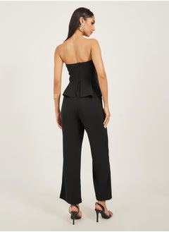Styli Bandeau Neck Wide Leg Jumpsuit  - Image 5