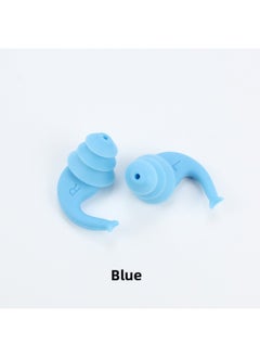 [Arrival] Soundproof Earplugs Anti-noise Sleep Earplugs Anti-water Silicone Earplugs Swimming Earplugs Factory-Color:Blue-no Packaging