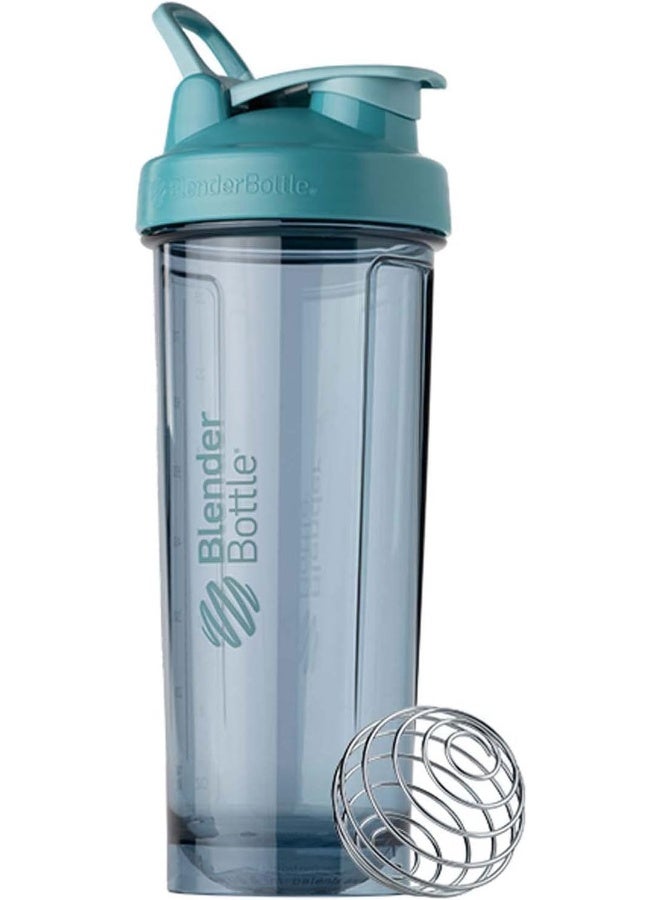 Blender Bottle زجاجة خلط بلندر بوتل برو سيريز مثالية لمخفوقات البروتين وما قبل التمرين، 32 أونصة، أزرق سيروليان