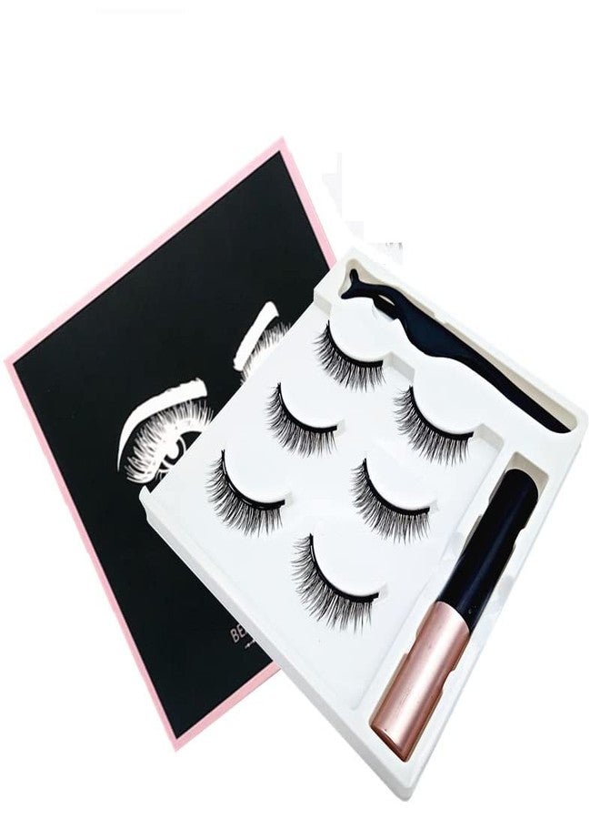 TECHDASH Magnetic Eyelashes with Magnets Handmade Makeup 3D Mink False Eyelashes Extended Natural Reusable (3 Pairs) - Image 2