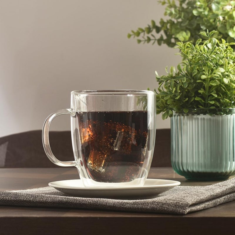 homEdge Insulated DoubleWall Glasses Mugs  125 oz Set of 2 - Image 5