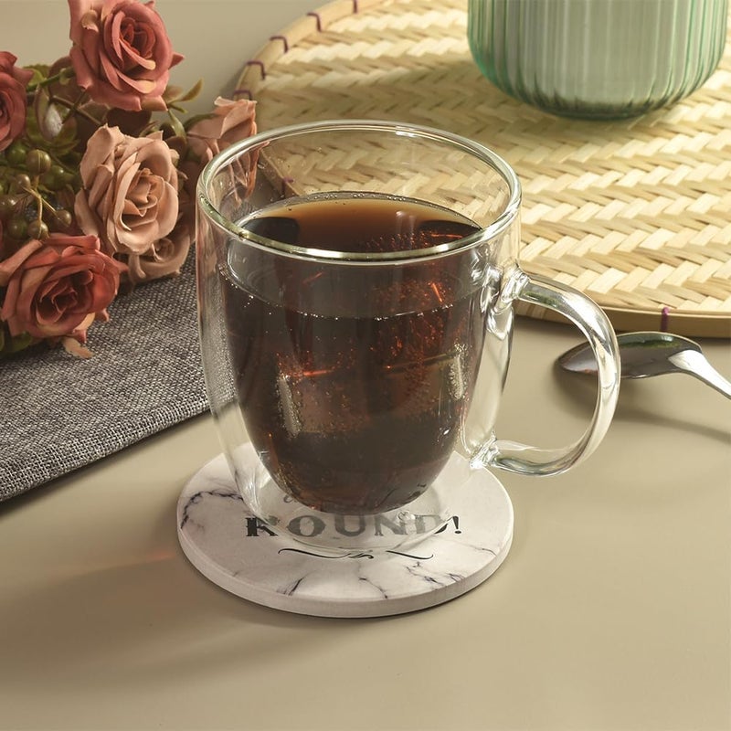 homEdge Insulated DoubleWall Glasses Mugs  125 oz Set of 2 - Image 3