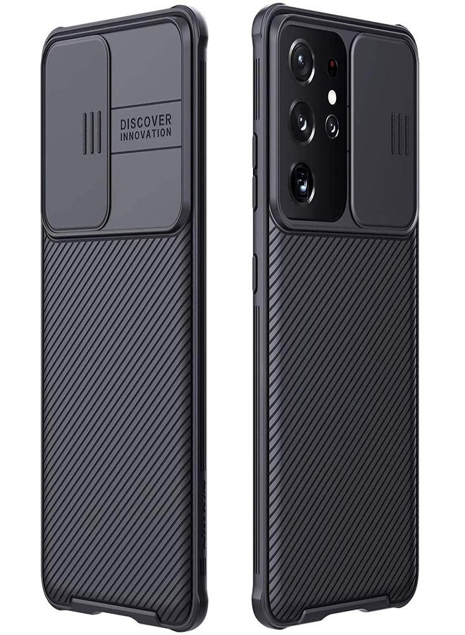 كلاود فالي جراب CloudValley لهاتف سامسونج جالاكسي S21 ألترا مع غطاء للكاميرا، حماية كاملة للجسم وتصميم نحيف، جراب حماية للكاميرا فقط لهاتف سامسونج جالاكسي S21 ألترا 5G بشاشة 6.8 بوصة (إصدار 2021)، أسود - Image 1