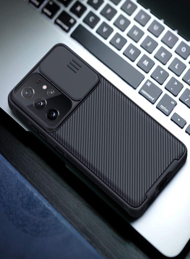 كلاود فالي جراب CloudValley لهاتف سامسونج جالاكسي S21 ألترا مع غطاء للكاميرا، حماية كاملة للجسم وتصميم نحيف، جراب حماية للكاميرا فقط لهاتف سامسونج جالاكسي S21 ألترا 5G بشاشة 6.8 بوصة (إصدار 2021)، أسود - Image 2