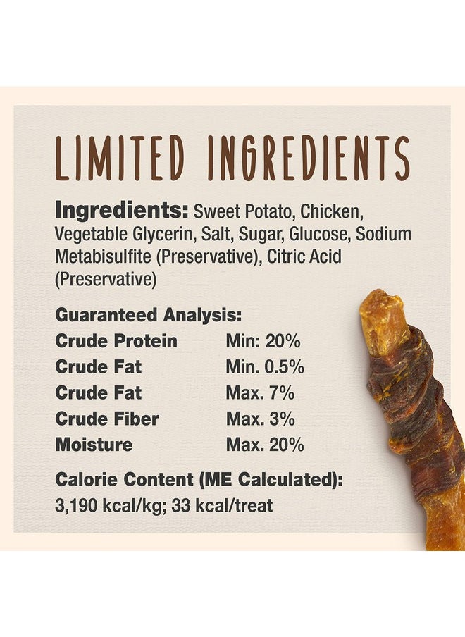 Cadet Cadet Gourmet Sweet Potato & Chicken Wraps Limited-Ingredient Dog Chews, Healthy and Natural Training Treats for Small and Large Dogs, 28 oz.  - Image 3