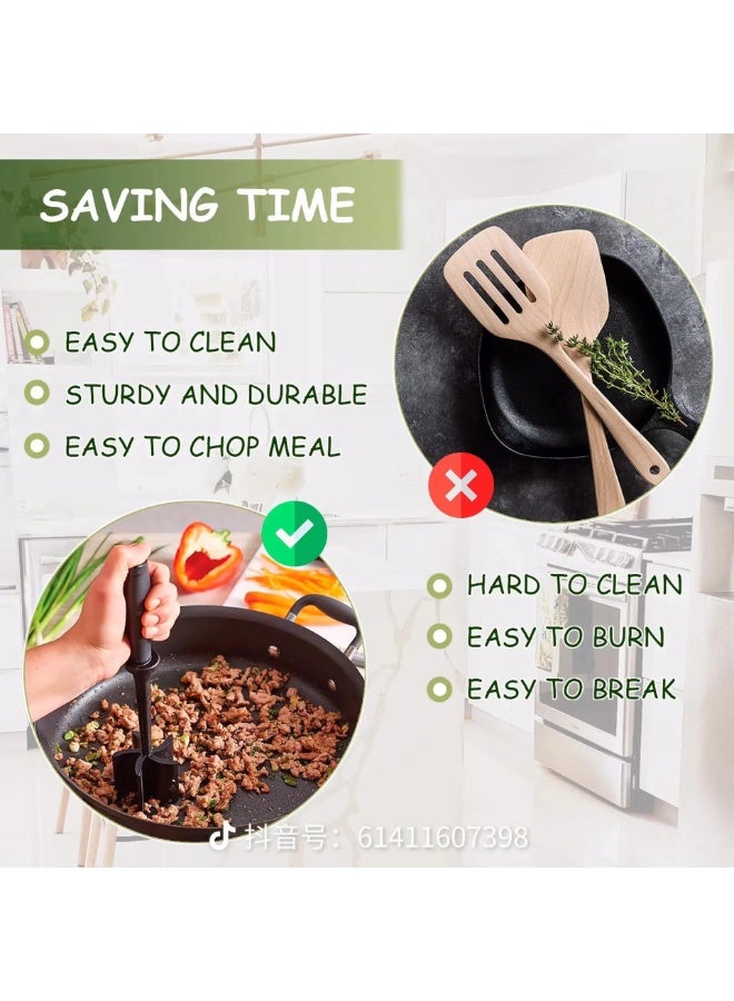 2-PACKS Handheld Meat Chopper, Meat Chopper and Mixing Spatula - Image 5