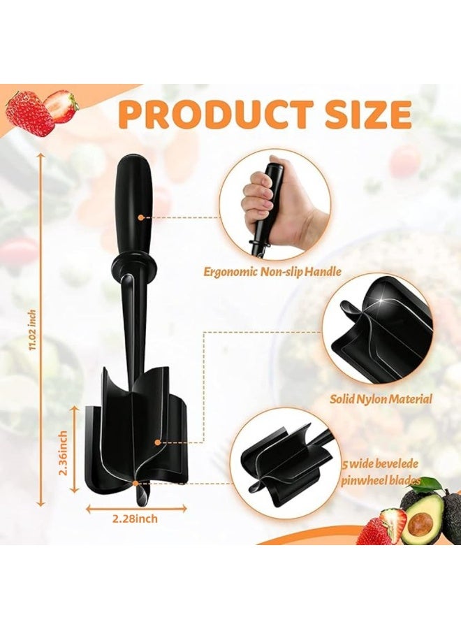 2-PACKS Handheld Meat Chopper, Meat Chopper and Mixing Spatula - Image 2