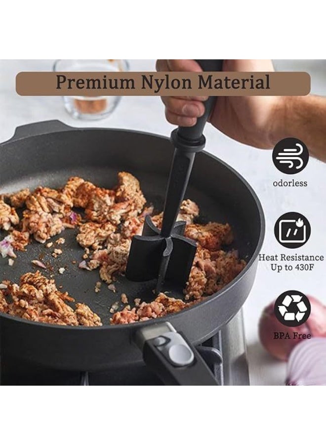 2-PACKS Handheld Meat Chopper, Meat Chopper and Mixing Spatula - Image 4