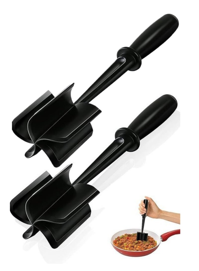 2-PACKS Handheld Meat Chopper, Meat Chopper and Mixing Spatula - Image 1